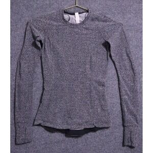 Lululemon Shirt Women 2 Gray Runderful Long Sleeve Daily Athleisure Slim NWOT